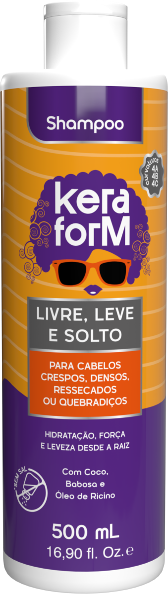 Keraform Shampoo Libre, Ligero y Suelto 500 ml